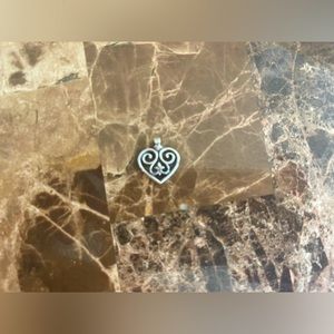 James Avery scroll heart Pendant .925